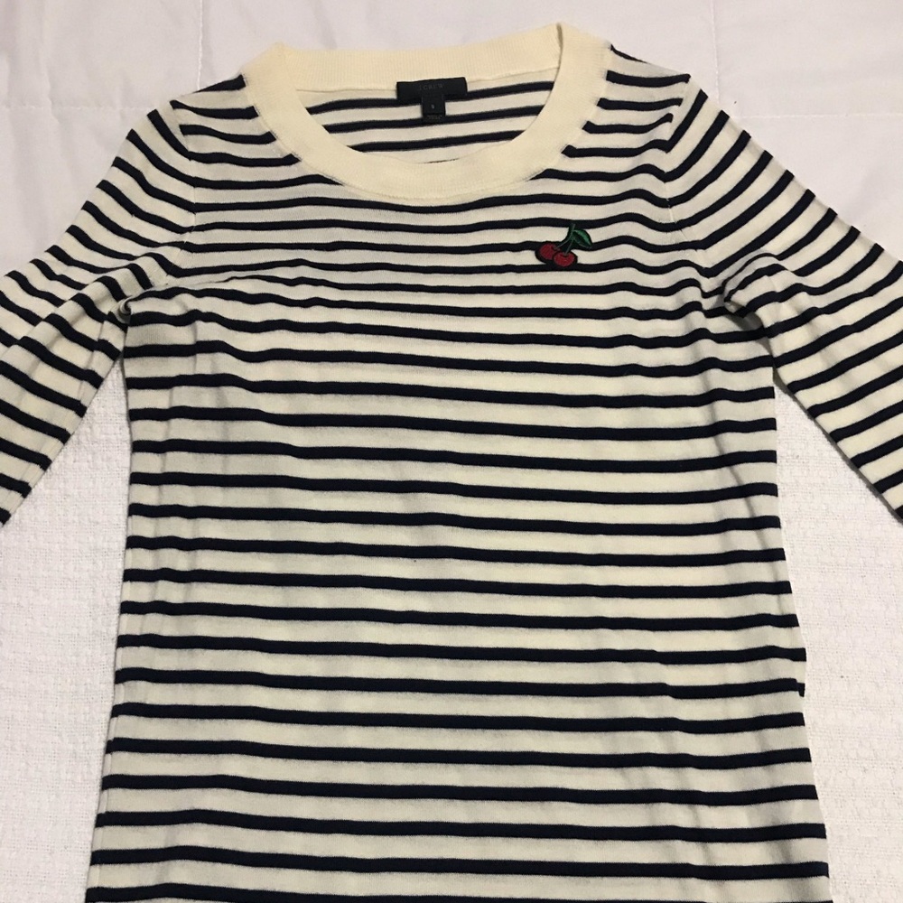 J crew striped sweater